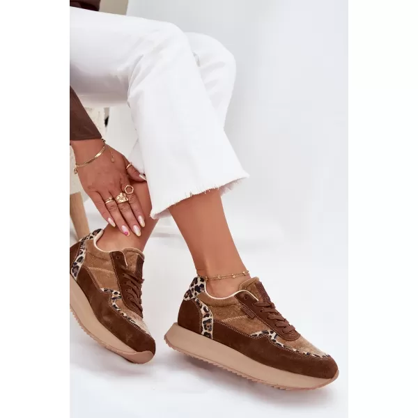  Ženske tenisice BIG STAR OO274A313 SMEĐA/BEŽ Big Star Shoes 