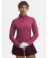 Ženska majica kratkih rukava UNDER ARMOUR UA DRIVE 1/4 ZIP 6003797-659 CRVENA
