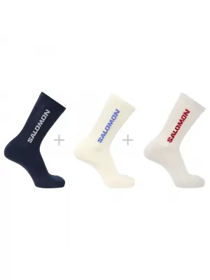 Čarape SALOMON EVERYDAY CREW 3-PACK LC2911100 SPELLBOUND/VANILL ICE/LUNAR ROCK