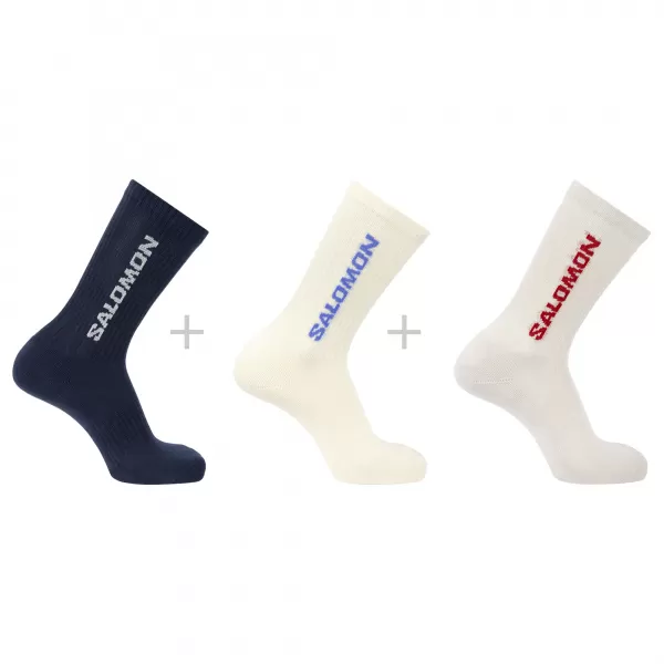  Čarape SALOMON EVERYDAY CREW 3-PACK LC2911100 SPELLBOUND/VANILL ICE/LUNAR ROCK 