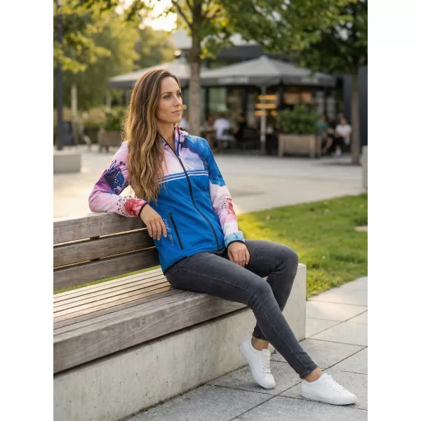 Ženska vrhunska softshell jakna ALTISPORT VOJ/ALW117JACK01 PLAVA/RUŽIČASTA 