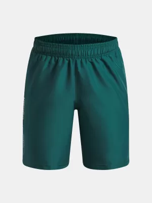 Kratke hlače za dječake UNDER ARMOUR UA TECH WOVEN WORDMARK SHORT 1383341-338 ZELENA