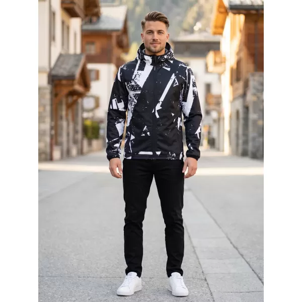  Muška vrhunska softshell jakna ALTISPORT VOJ/ALM079JACK01 CRNO-BIJELO 