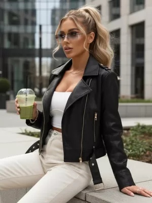 Ženska jakna DSTREET TY5648 CRNA
