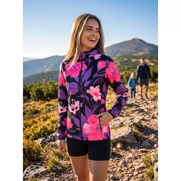  Ženska vrhunska softshell jakna ALTISPORT VOJ/ALW115JACK01 LJUBIČASTA/CRNA 
