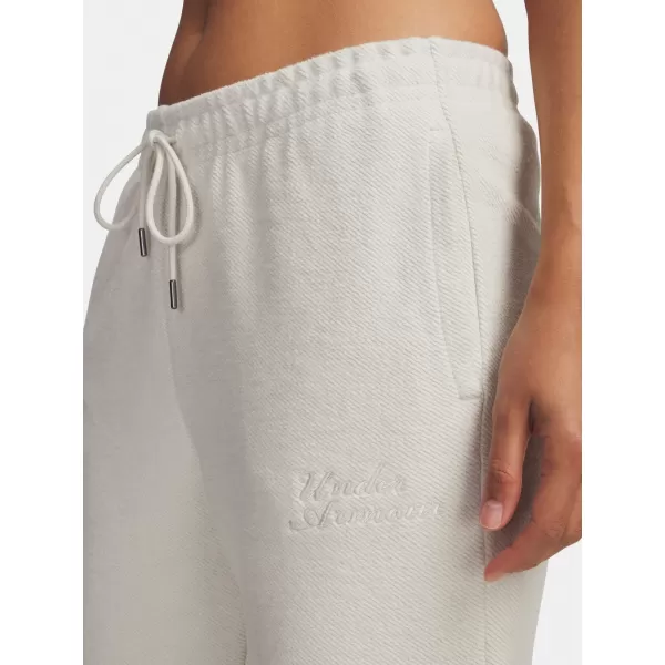  Ženske trenirke UNDER ARMOUR ICON TERRY VARSITY JOGGER 6004858-110 BIJELA 