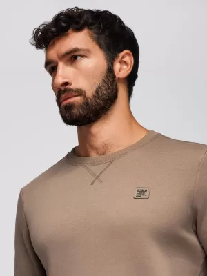 Muški sweatshirt OMBRE OM-SSNZ-0243 SVIJETLOSMEĐA