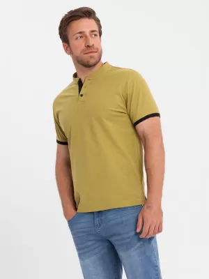 Muška majica kratkih rukava OMBRE OM-TSCT-0156 MASLINA