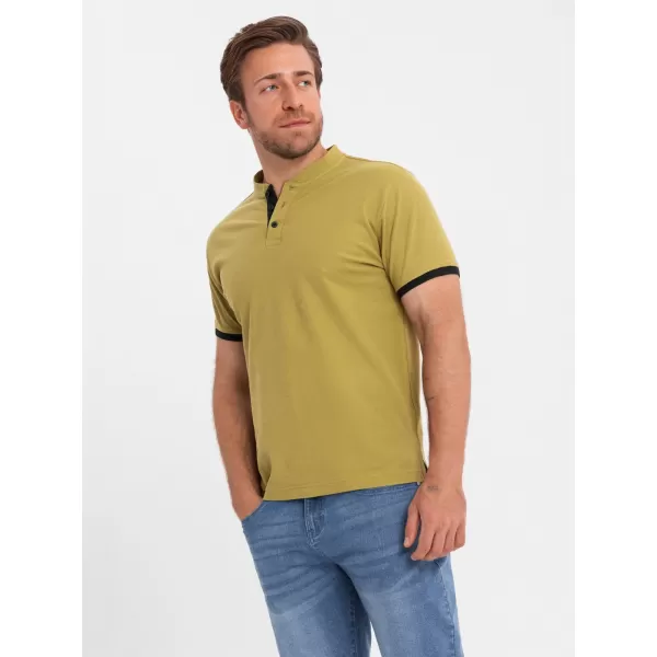  Muška majica kratkih rukava OMBRE OM-TSCT-0156 MASLINA 