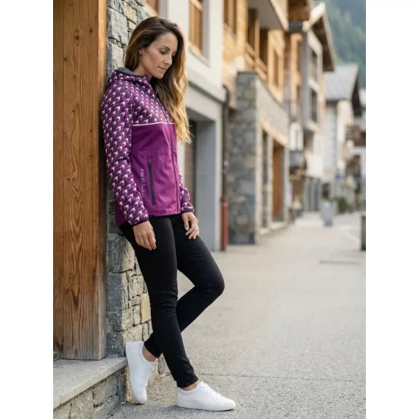  Ženska vrhunska softshell jakna ALTISPORT VOJ/ALW048JACK01 LJUBIČASTA 