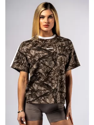 Majica opuštenog kroja POWER 894 SVIJETLO SMEĐA CAMO Nebbia