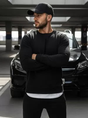 Muški sweatshirt DSTREET BX2416 CRNA