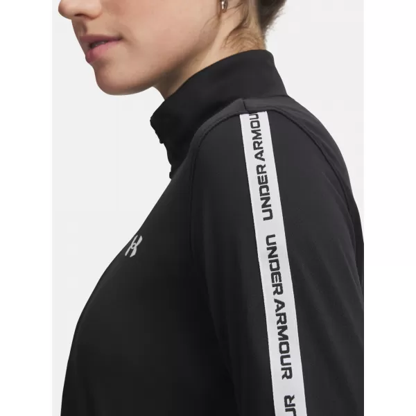  Ženski sweatshirt UNDER ARMOUR UA TECH WM TAPE HALF ZIP 6005100-004 CRNA 