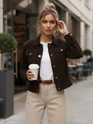 Ženska jakna DSTREET TY5583 SMEĐA