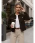 Ženska jakna DSTREET TY5583 SMEĐA