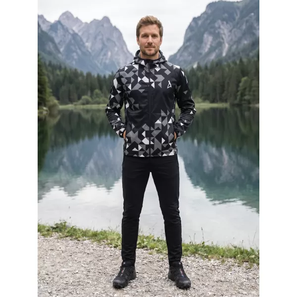  Muška vrhunska softshell jakna ALTISPORT VOJ/ALM108JACK01 CRNA 