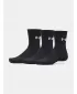 Čarape UNDER ARMOUR PERFORMANCE COTTON 3P CRW 6009685-008 CRNA