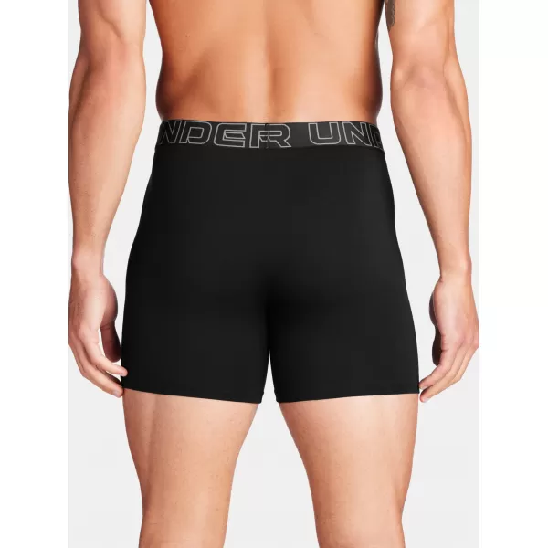  Muške bokserice UNDER ARMOUR M PERF COTTON 6IN (3KS) 1383889-001 CRNA 