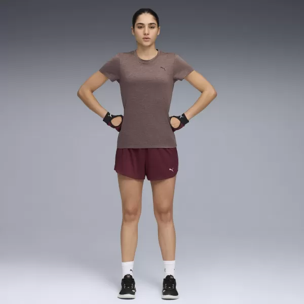  Ženska majica kratkih rukava PUMA W TAD ESSENTIAL HEATHER TEE 525891-88 GROŽĐICA VRIJESAK 