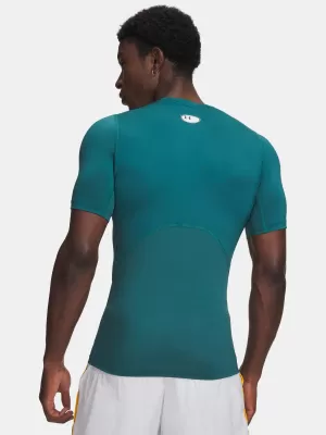 Muška majica kratkih rukava UNDER ARMOUR UA HG ARMOUR COMP SS ZELENA