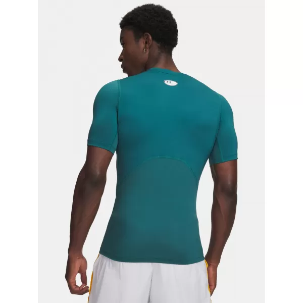  Muška majica kratkih rukava UNDER ARMOUR UA HG ARMOUR COMP SS ZELENA 