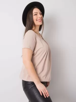 Ženska majica kratkih rukava BASIC FEEL GOOD RV-TS-6320.85P BEŽ