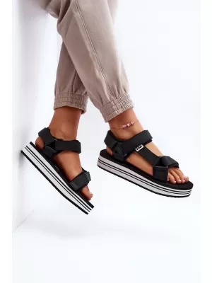 Ženske sandale LEE COOPER LCW-24-05-2753L CRNO/BIJELO