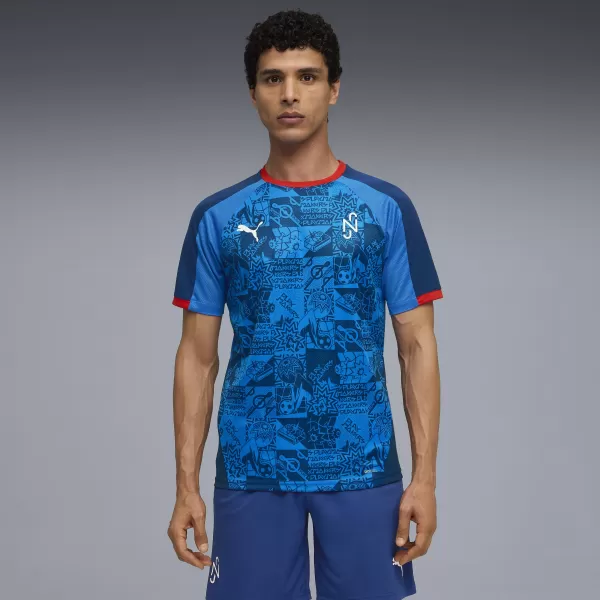  Funkcionalna muška majica PUMA NEYMAR JR PLAYMAKER JERSEY 660314-10 BLAZING BLUE/ PLAMEN PLAVA/PUMA BIJELA/ULTRA 