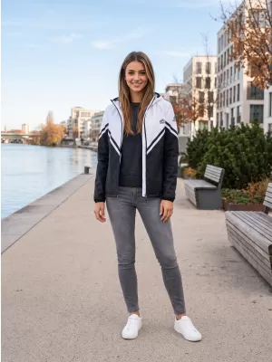 Ženska vrhunska softshell jakna ALTISPORT VOJ/ALW101JACK01 CRNO-BIJELO