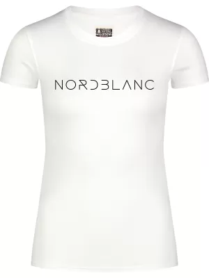 Ženska majica kratkih rukava NORDBLANC GRASS NBSLT8169 BIJELA