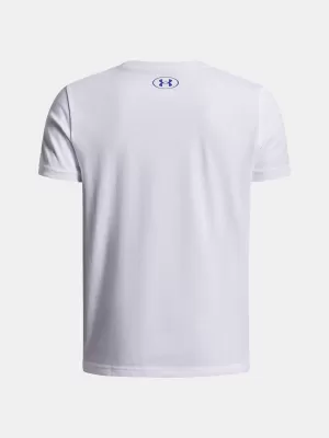 Majica za dječake UNDER ARMOUR UA B BOXED SPORTS UPDATE SS 1388672-100 BIJELA