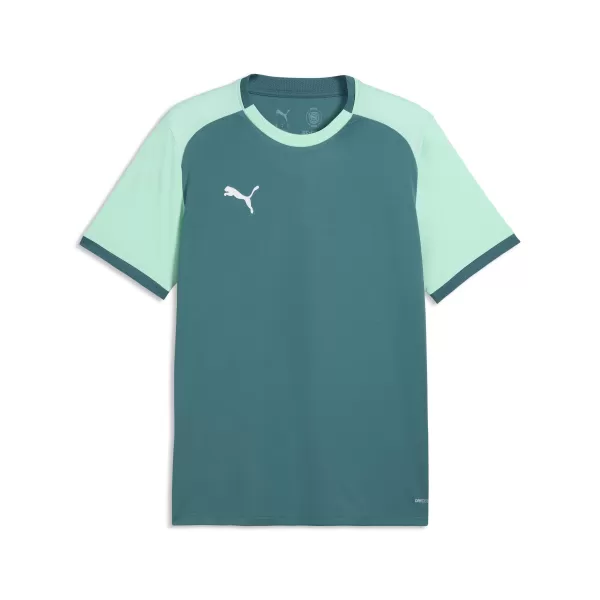  Funkcionalna muška majica PUMA TEAMLIGA26 MATCHDAY JERSEY 706544_43 EMERALD ICE/ SMARAGDNO ICE/PUMA BIJELA 