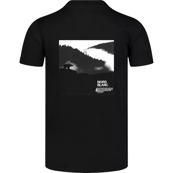  Muška majica kratkih rukava NORDBLANC NOTHINGNESS NBSMT8150 CRNA 