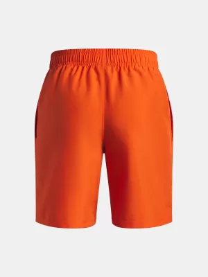 Kratke hlače za dječake UNDER ARMOUR UA TECH WOVEN WORDMARK SHORT 1383341-844 NARANČASTA