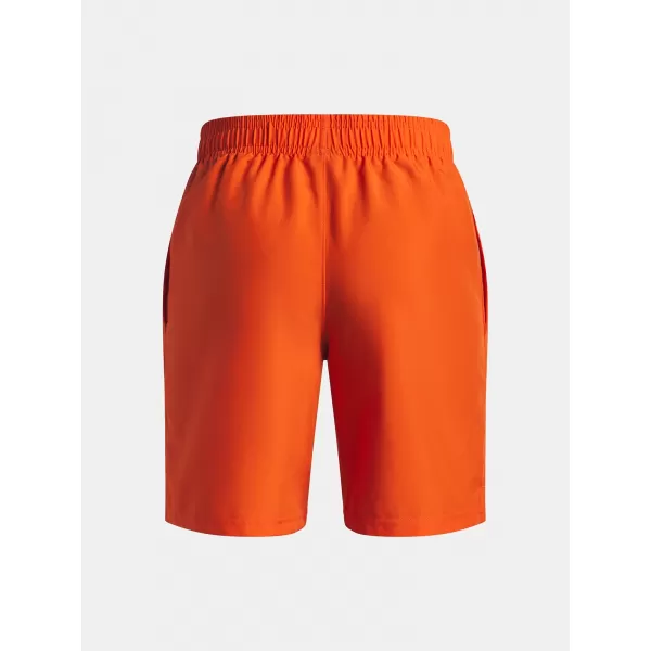  Kratke hlače za dječake UNDER ARMOUR UA TECH WOVEN WORDMARK SHORT 1383341-844 NARANČASTA 