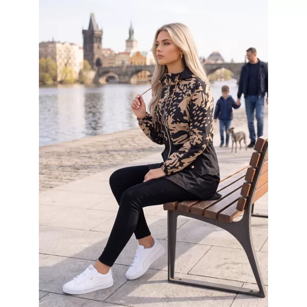  Ženska jakna KIXMI ZIANA CRNO/BEŽ 
