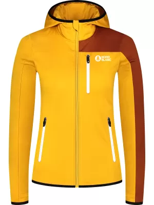 Ženska powerfleece majica NORDBLANC RIVA NBWFL8292 JANTAR