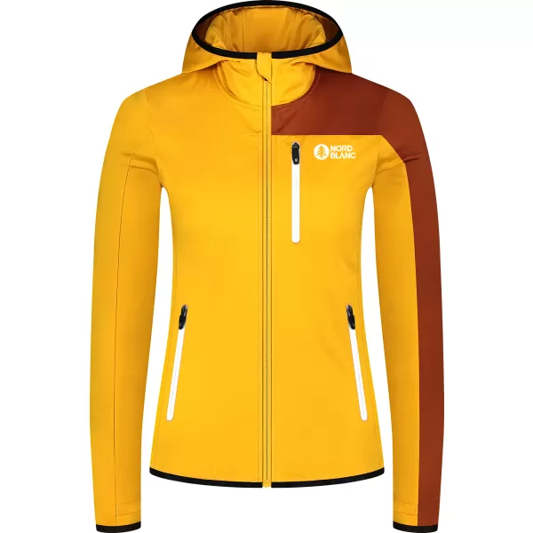  Ženska powerfleece majica NORDBLANC RIVA NBWFL8292 JANTAR 