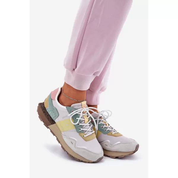  Ženske cipele BIG STAR RR274244 YELLOW/GREY Big Star Shoes 