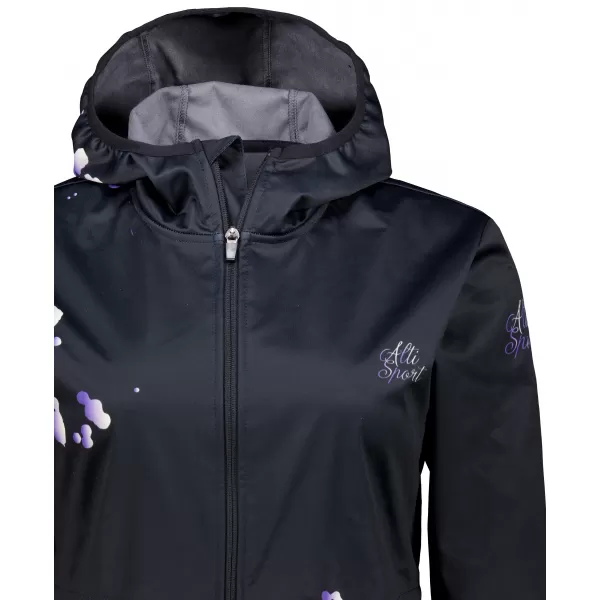 Ženska vrhunska softshell jakna ALTISPORT VOJ/ALW077JACK01 CRNA/LJUBIČASTA 