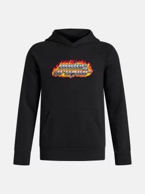 Trenirka za dječake UNDER ARMOUR UA RIVAL FLC FLAMIN WDMRK HD 6003781-001 CRNA