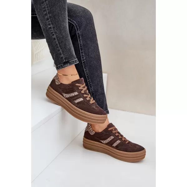  Ženske cipele ZAZOO N1176 SMEĐA/BEŽ 