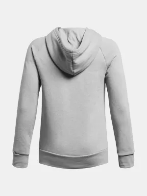 Trenirka za dječake UNDER ARMOUR UA RIVAL FLEECE BL HOODIE 1379791-011 SIVA