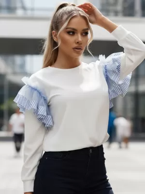 Ženski sweatshirt DSTREET BY1264 BIJELA