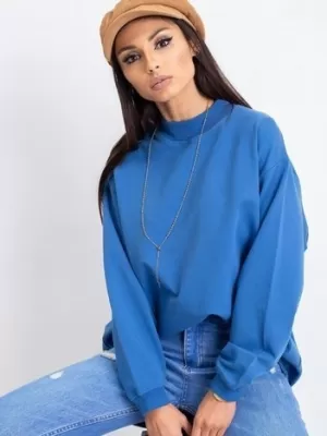Ženski sweatshirt BASIC FEEL GOOD RV-BL-5185.73P TAMNOPLAVA