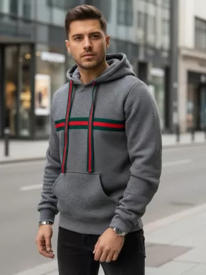 Muški sweatshirt DSTREET BX5937 SIVA