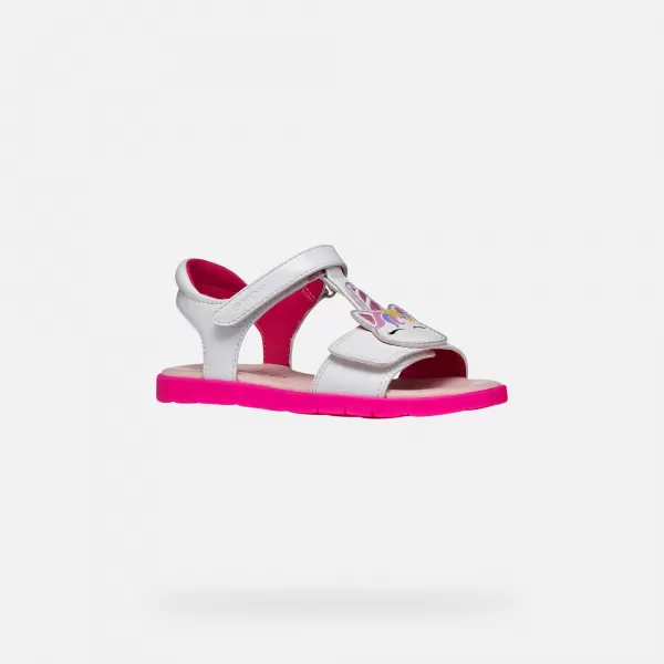  Sandale za djevojčice GEOX JOYFOOT J65P1C000HHC1441 BIJELA 