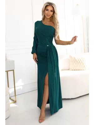 Haljina NUMOCO 658-2 TAMNOZELENE BOJE