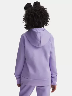 Majica za djevojčice UNDER ARMOUR UA RIVAL FLC SHIMMER HDY 6004118-538 LJUBIČASTA
