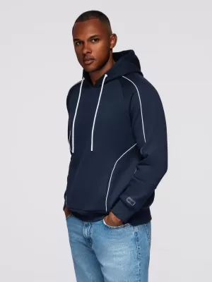 Muški sweatshirt OMBRE OM-SSNZ-0250 TAMNOPLAVA